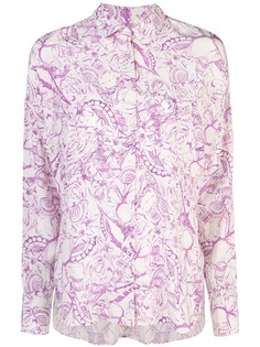 Tibi блузка Isa Toile свободного кроя