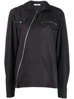 Zilver рубашка с диагональной молнией