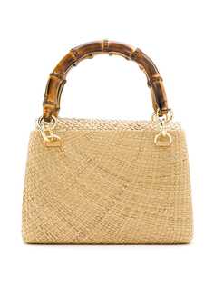 Serpui raffia tote bag