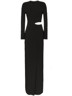Haider Ackermann платье-макси с вырезными деталями