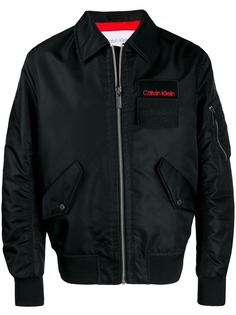 Calvin Klein бомбер с логотипом