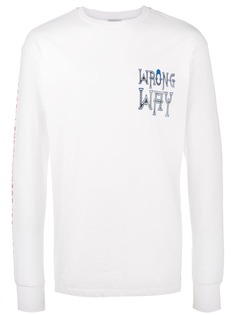 Ex Infinitas футболка с длинными рукавами с принтом Wrong Way