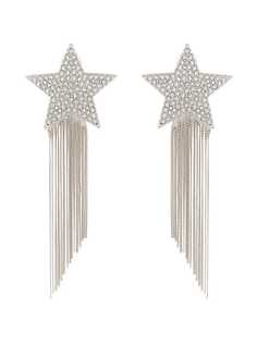 Saint Laurent серьги-подвески в форме звезды с кисточками