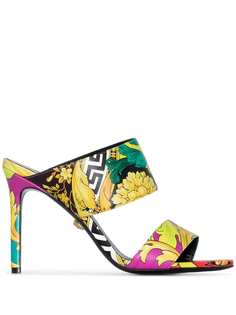 Versace босоножки с принтом Barocco