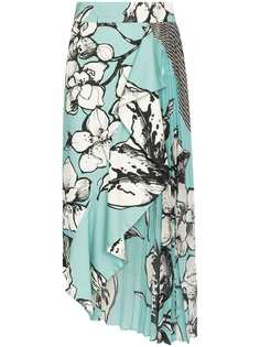 Silvia Tcherassi юбка Aretha асимметричного кроя с принтом