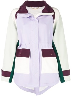 Adam Lippes куртка с капюшоном и контрастной отделкой