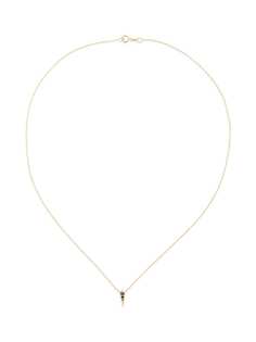 Lizzie Mandler Fine Jewelry колье Single Kite из желтого золота с черными бриллиантами