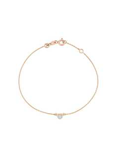Kismet By Milka 14kt rose gold double star round diamond charm bracelet