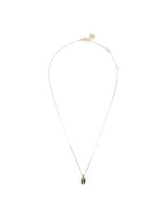 Alexander McQueen колье с кристаллами и декором Skull