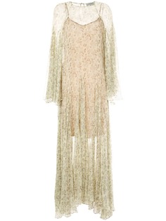 Lee Mathews многослойное платье с принтом