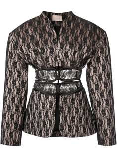 Christopher Kane кружевной жакет с вырезными деталями
