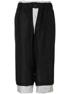 Yohji Yamamoto Pre-Owned двухслойные брюки