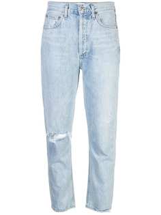 AGOLDE прямые джинсы с эффектом потертости