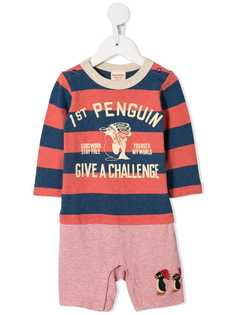 Denim Dungaree ромпер в полоску