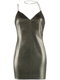 AREA платье мини с кристаллами