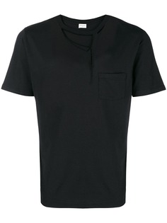Saint Laurent футболка с прорезью