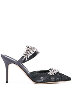 Manolo Blahnik декорированные мюли