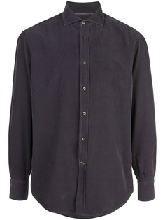 Brunello Cucinelli велюровая рубашка