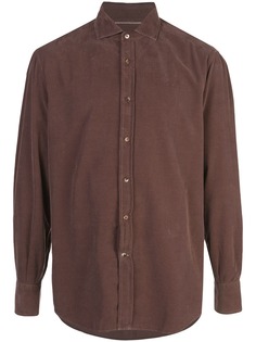 Brunello Cucinelli велюровая рубашка