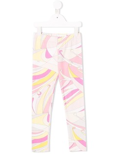 Emilio Pucci Junior легинсы с геометричным узором