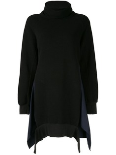 Yohji Yamamoto платье-толстовка со вставками