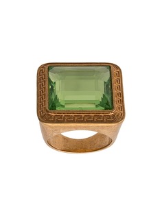 Versace кольцо с квадратным камнем