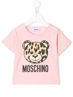 Moschino Kids футболка с логотипом