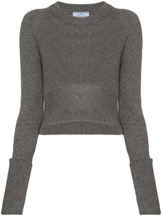 Prada укороченный кашемировый джемпер