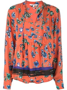 Derek Lam 10 Crosby блузка с расклешенным подолом и цветочным принтом