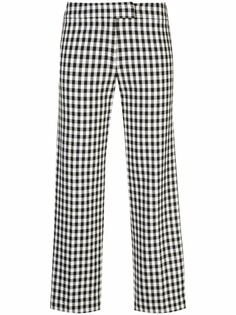 Derek Lam 10 Crosby брюки прямого кроя в клетку гингем с полосками по бокам