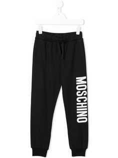 Moschino Kids спортивные брюки с логотипом