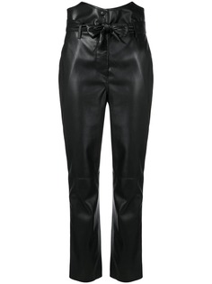 Nanushka прямые брюки с поясом