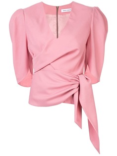 Bianca Spender блузка Sloane с завязкой спереди