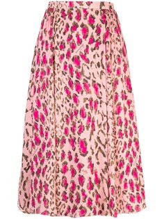Carolina Herrera юбка с леопардовым принтом