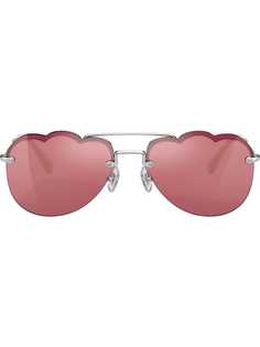 Miu Miu Eyewear солнцезащитные очки-авиаторы Cloud