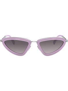 Miu Miu Eyewear солнцезащитные очки в оправе кошачий глаз