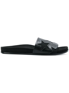 Stella McCartney шлепанцы с декором из звезд