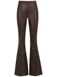 Tufi Duek leather flared trousers