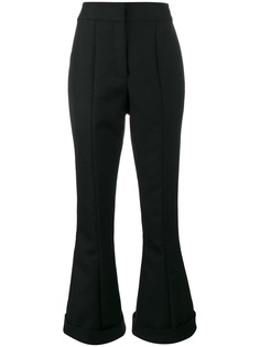 Jacquemus расклешенные брюки с завышенной талией с заворотами