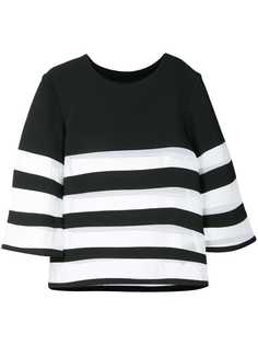 Robert Wun топ с сетчатыми вставками