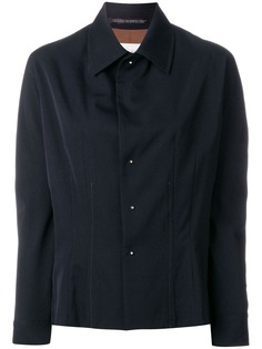 Yohji Yamamoto Pre-Owned рубашка с потайной застежкой