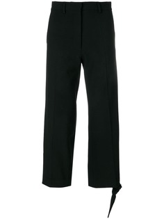 JW Anderson брюки с деталью с узелком на подоле