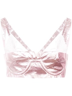Neith Nyer топ-бралетт Tiffany с эффектом металлик