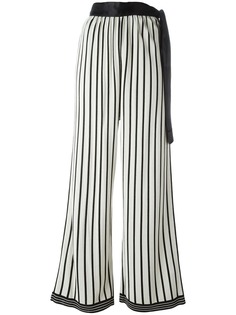 Jean Paul Gaultier Pre-Owned широкие брюки в полоску