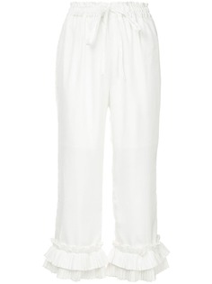 Clu ruffle cropped trousers