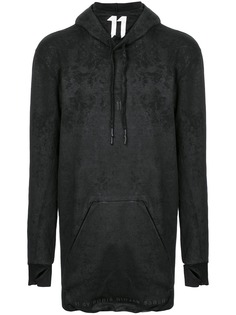 11 By Boris Bidjan Saberi толстовка с мраморным эффектом