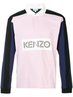 Kenzo рубашка-поло дизайна колор-блок