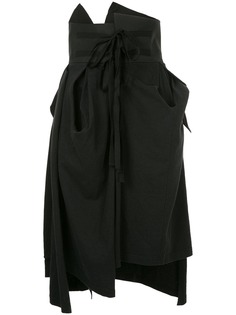 Aganovich gathered and draped skirt