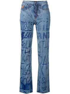 Walter Van Beirendonck Pre-Owned джинсы с принтом граффити