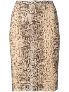 Dolce & Gabbana Pre-Owned юбка-карандаш с эффектом змеиной кожи